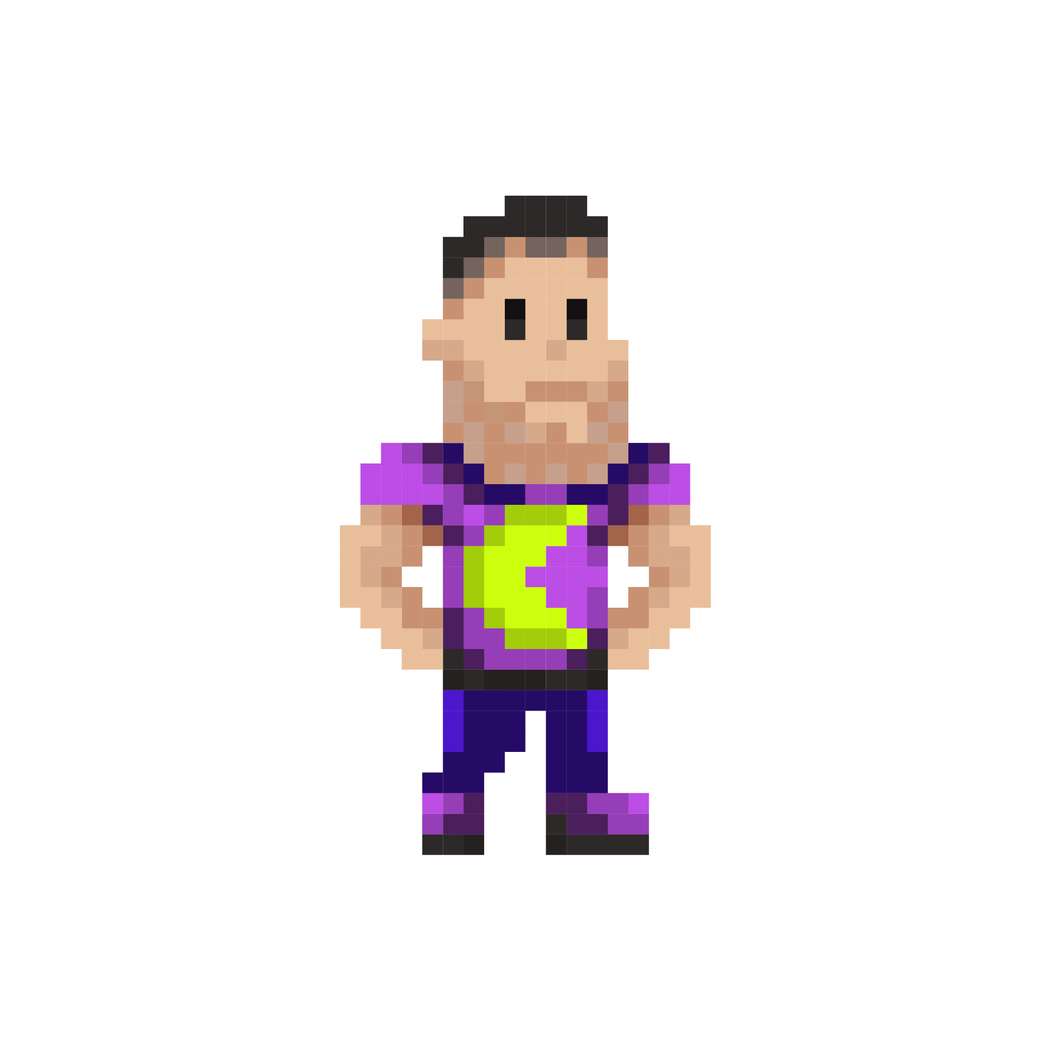 Pixel art character of David